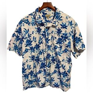 Chip & Pepper California Men’s SS Button Up Hawaiian Shirt  XXL Linen‎ Blend EUC